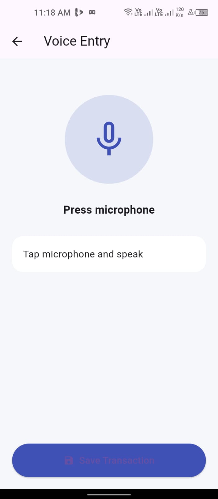 Voice Entry